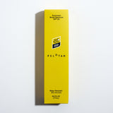 Yellow box of Peloton sunscreen with SPF 30 on a white background