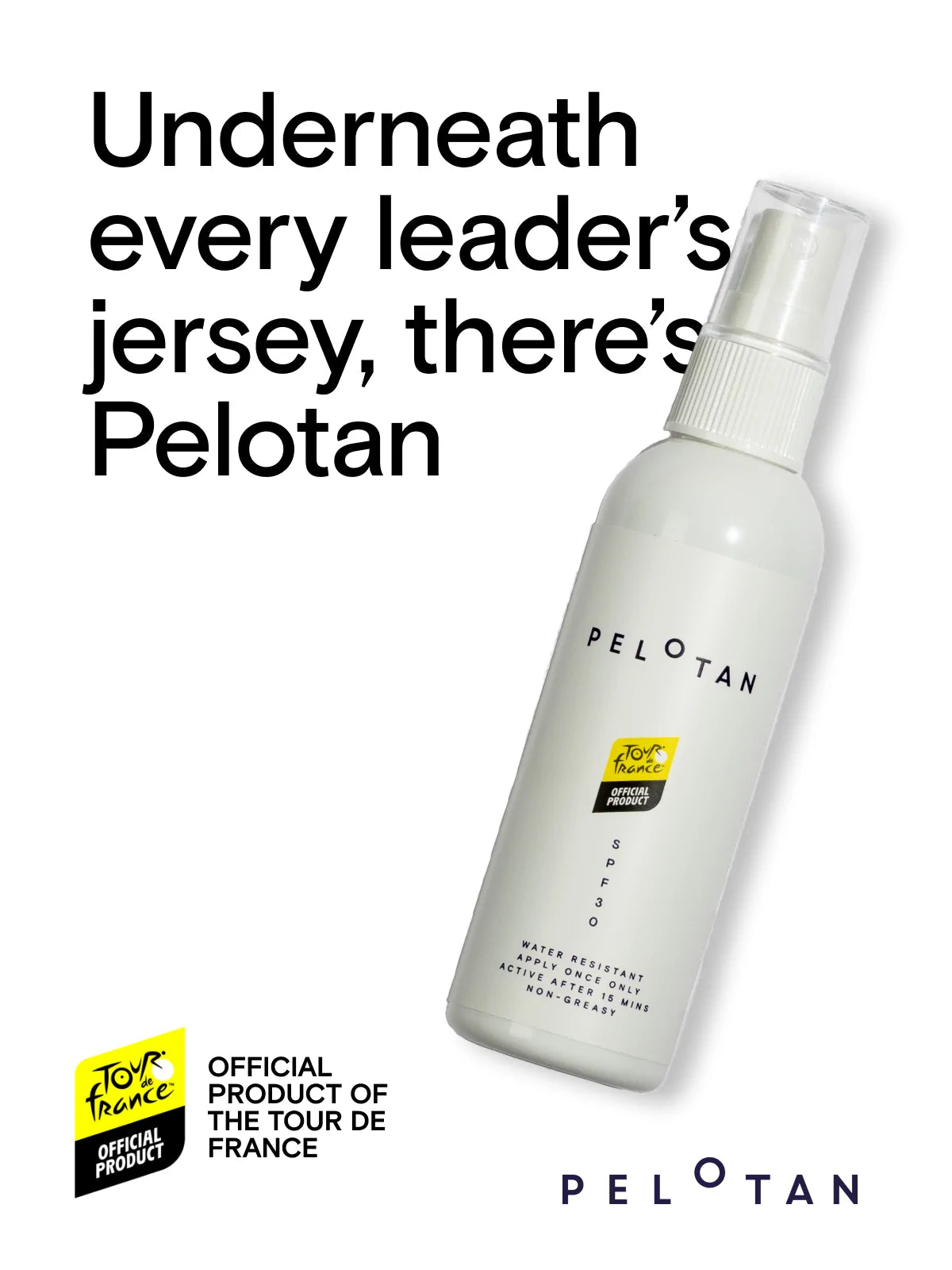 Peloton bottle with branding and text on a white background