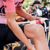 An EF Pro Cycling athlete applies Pelotan Sports Sunscreen at the Tour de France.