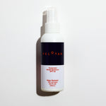 Peloton sunscreen spray bottle on a white background