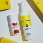 Two Peloton sunscreen products on a light background