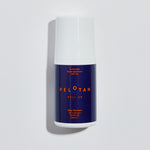 Peleton roll-on sunscreen bottle on a light gray background